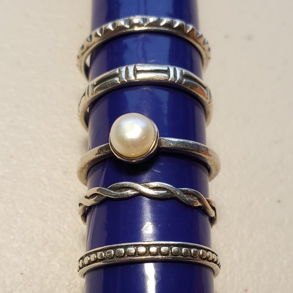 925 Sterling Silver Silpada stacking rings